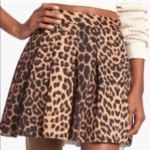 Leopard print skirt